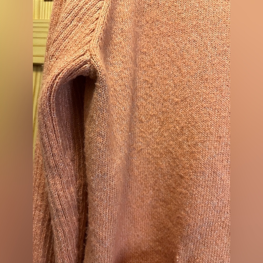 Christopher & Banks Turtle Neck Sweater with Front Pockets Pink Women’s Size XL - Picture 6 of 9